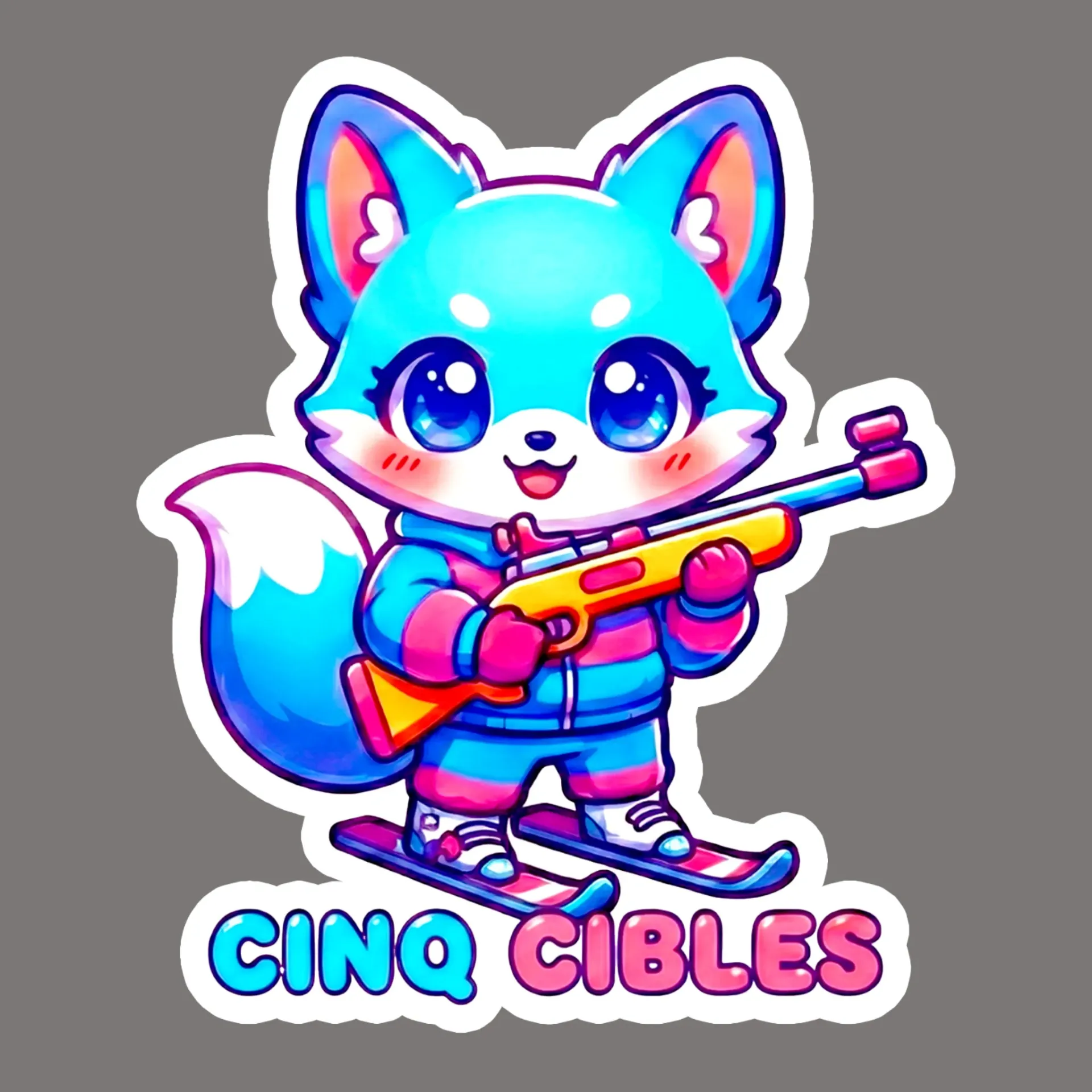 Sticker Renard Kawaii